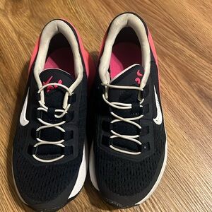 Toddler navy blue and pink Nikes